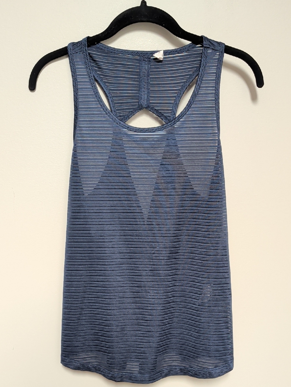 Ideology Blue Striped Racerback Tank